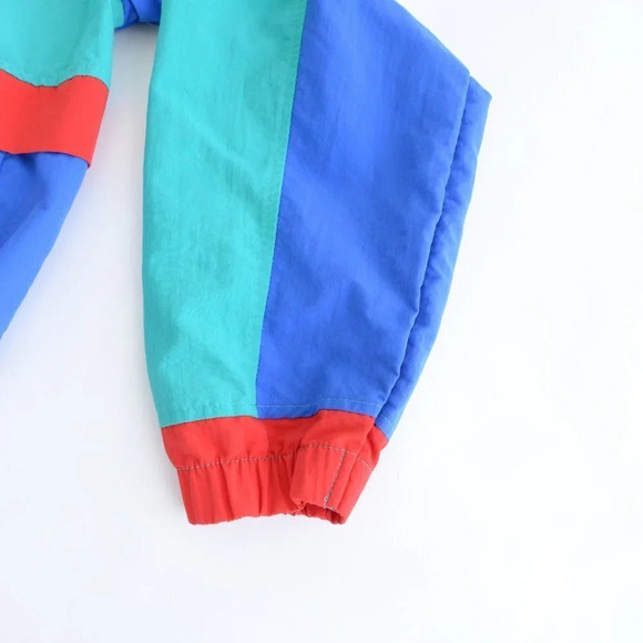 Vintage Starbust Disney Caribbean Beach Resort Primary Colours Windbreaker XL - Picture 6 of 14